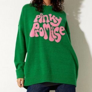 Motel Rocks | Sweaters | Motel Womens Lulees Jumper In Green Pinky Promise  Size Xs Nwt | Poshmark